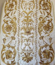 White Roman Vestment hand embroidered